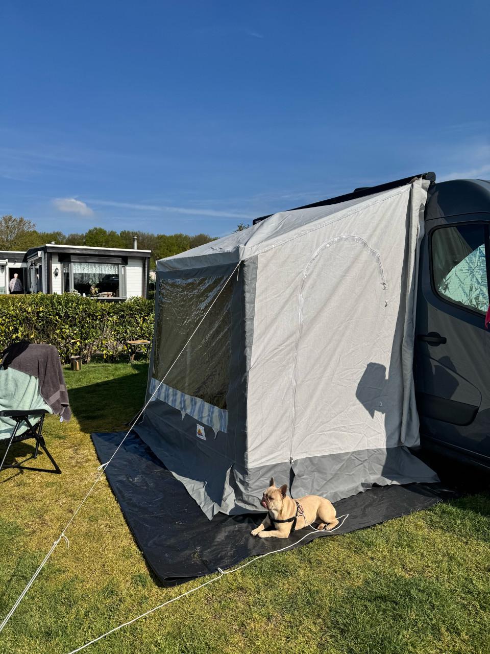Campertent voor bus.