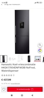 Een week nieuwe koelkast met No Frost vriezer