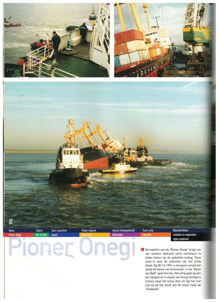 20 jaar calamiteiten in de Zeeuwse wateren