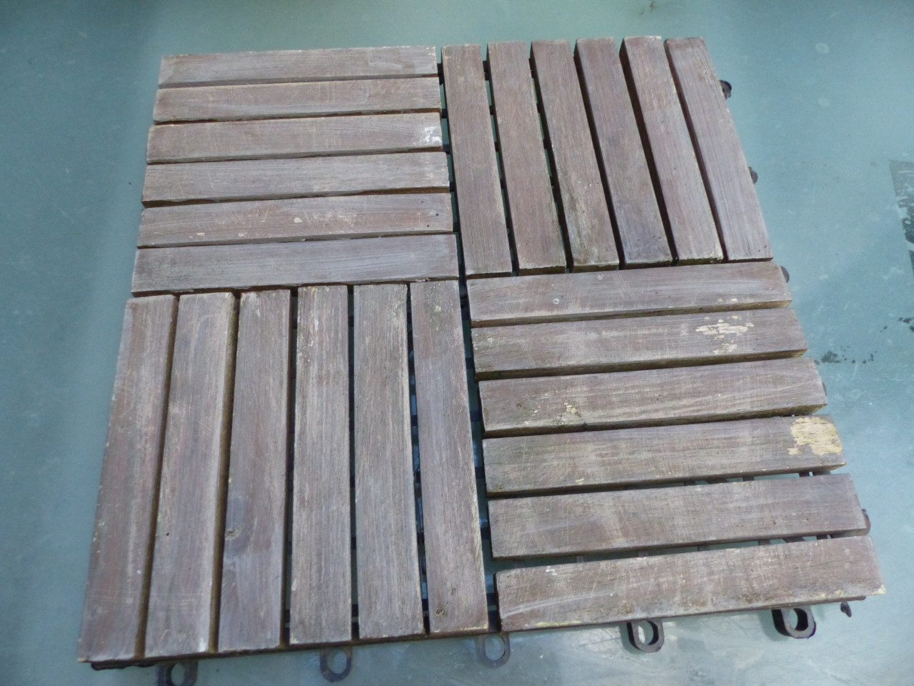 Vloertegels tuintegels hardhout 30x30 50 stuks kliksysteem balkon