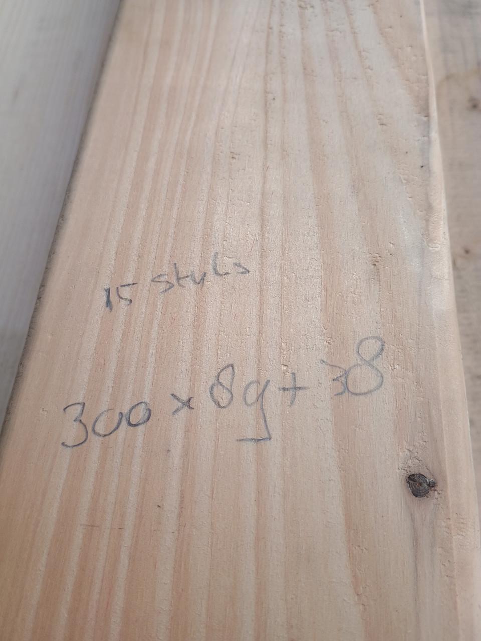 21 stuks ribben/ sls  89x38     15 x 300  en 6 stuks 360