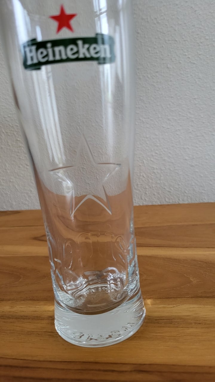 Set van 6 Heineken Star bierglazen 25 cl - NIEUW