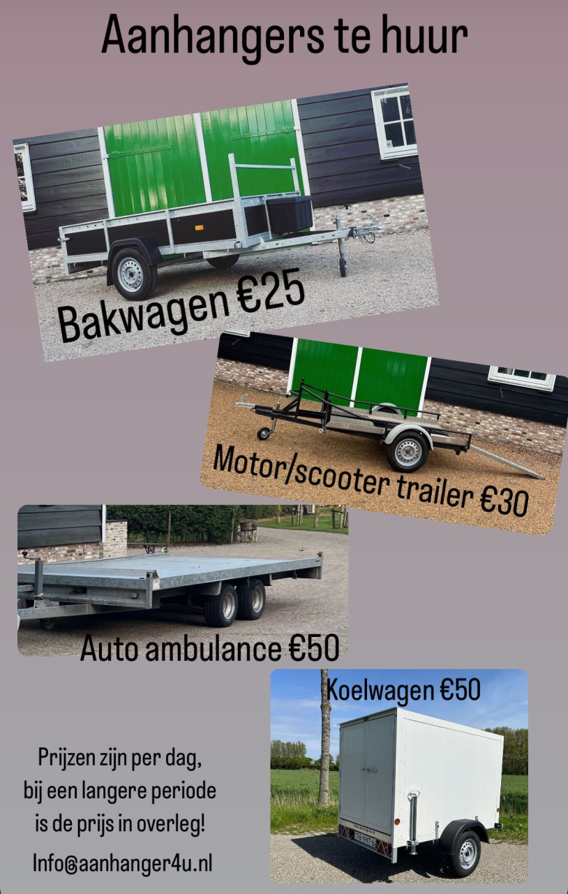 Aanhanger verhuur