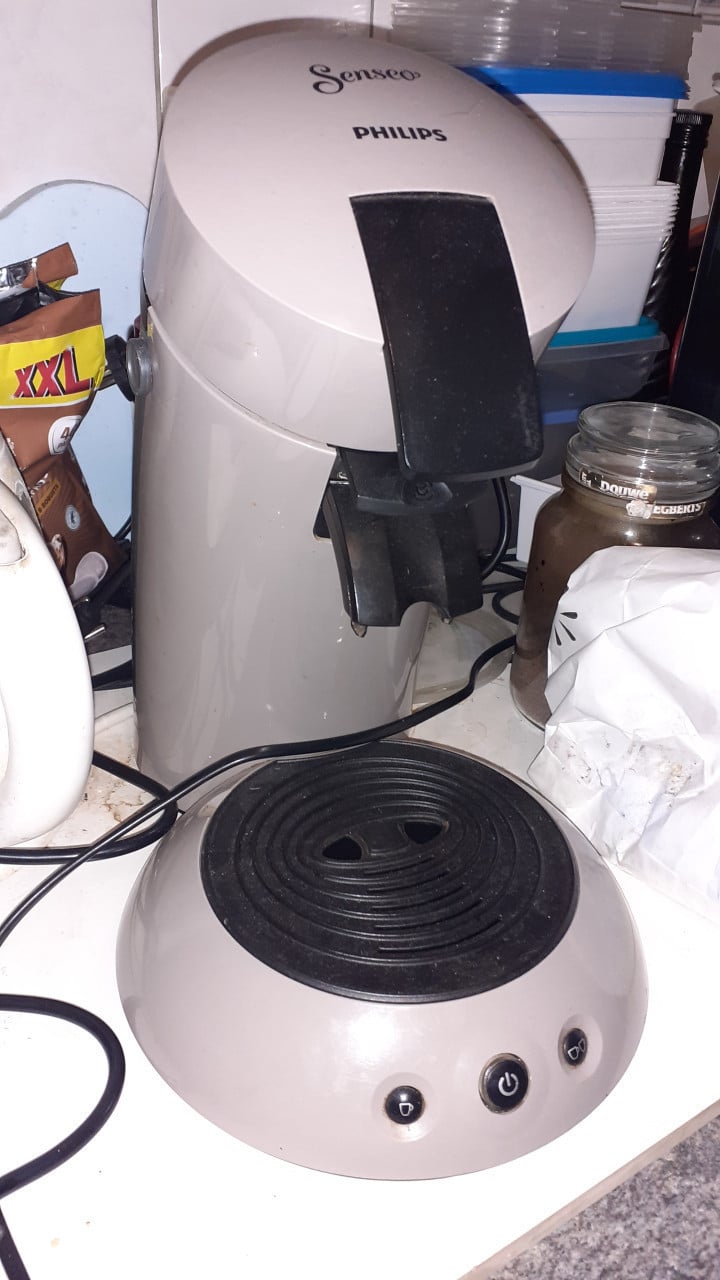 3 x Senseo koffiezetapparaat , Zwarte & Beige & antiek Mint Groene kleur