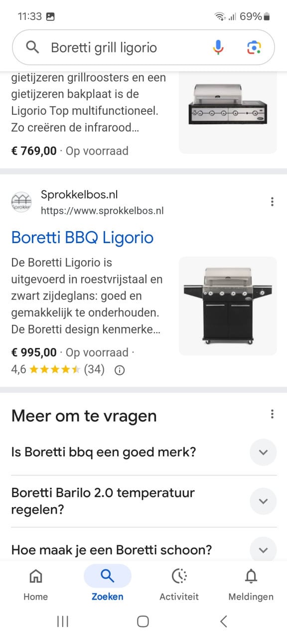 Barbecue buitenkeuken Boretti