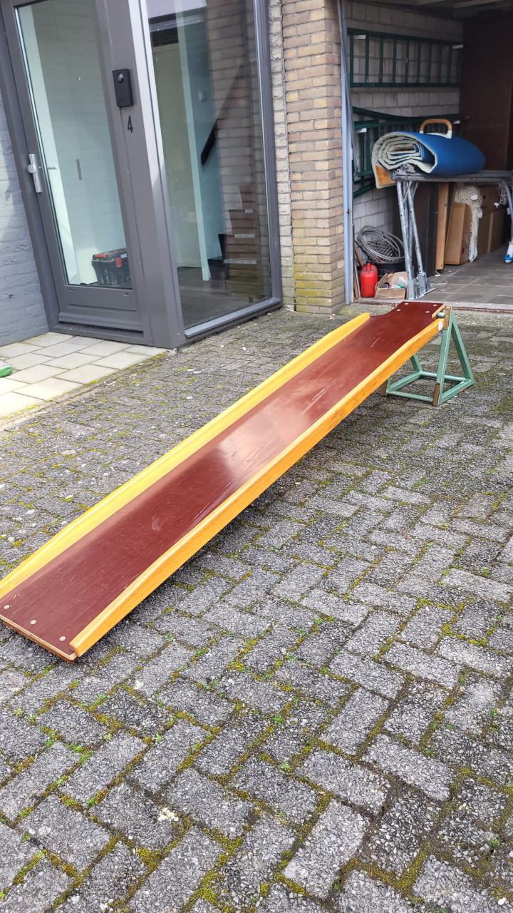 Houten glijplank
