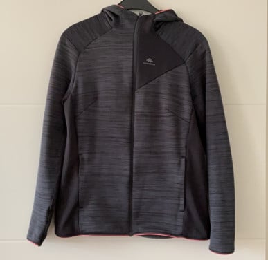 QUECHUA Dun fleece vest wandelen dames MH520 Light zwart