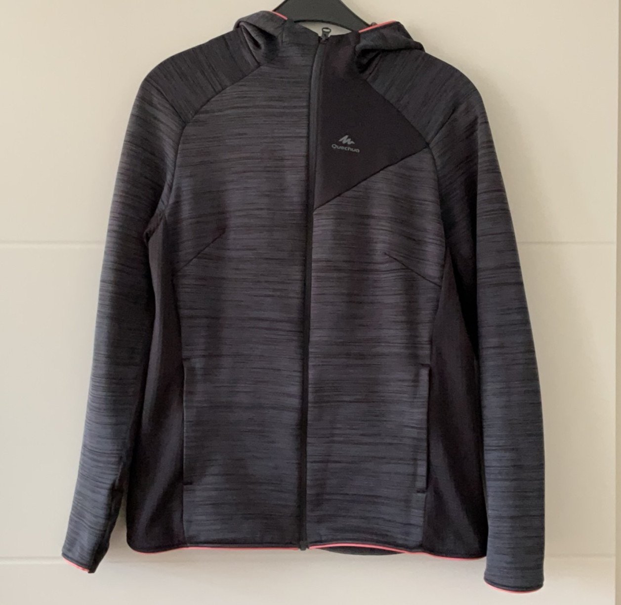 QUECHUA Dun fleece vest wandelen dames MH520 Light zwart