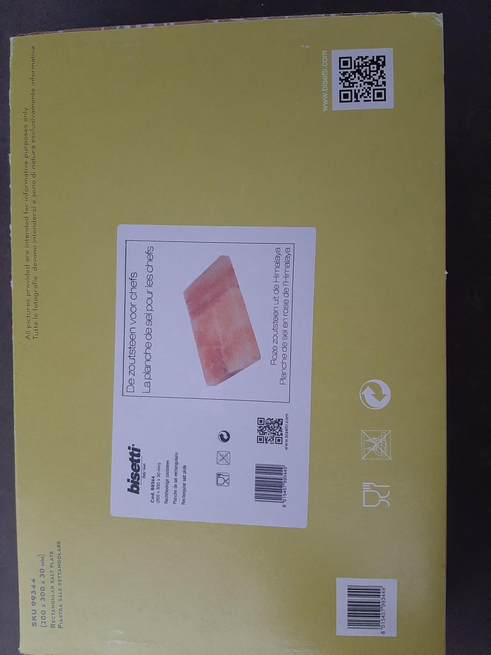 Zoutplaat (als grill- of serveerplaat te gebruiken)