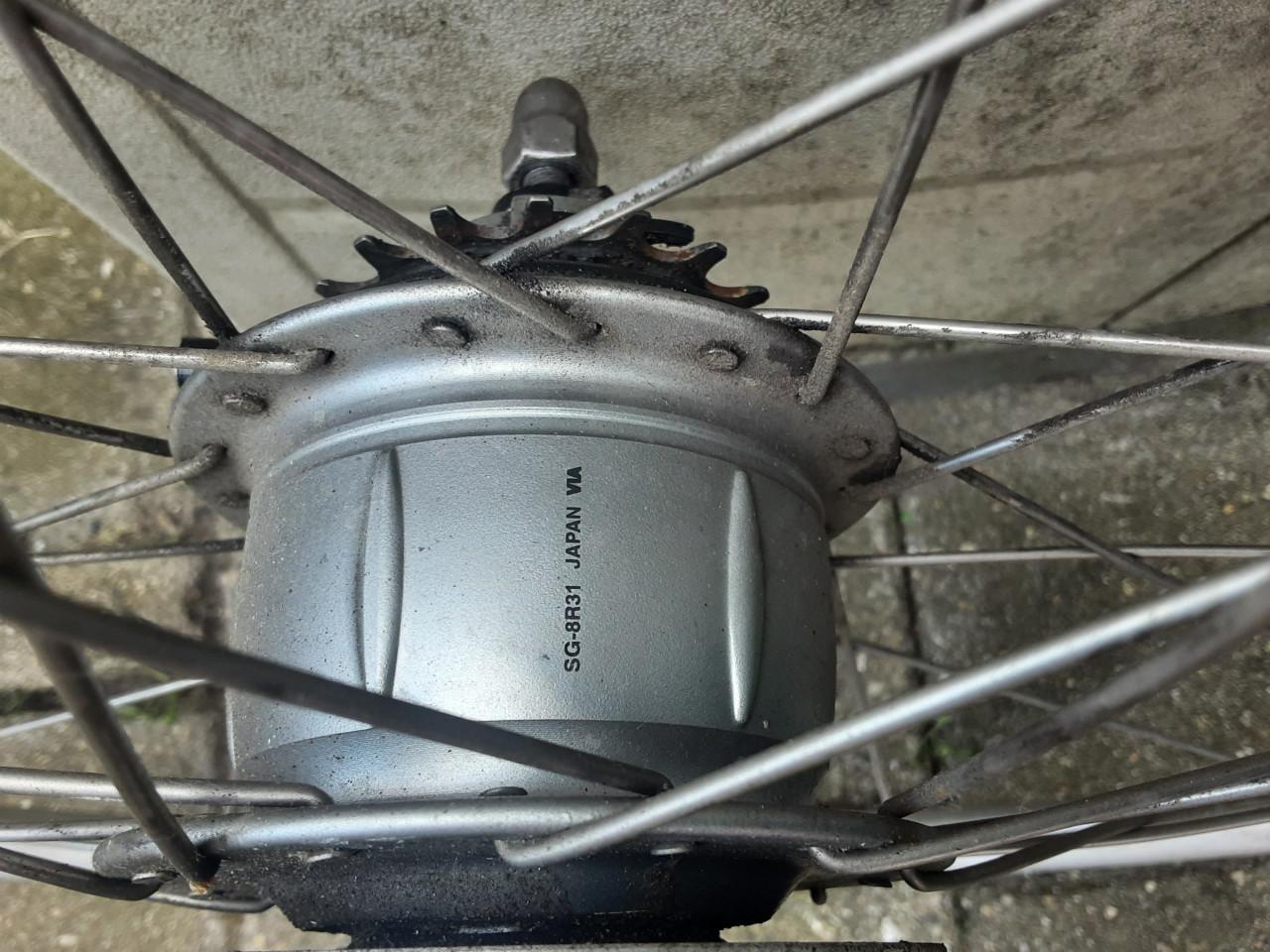 28 inch nexus achterwiel, 8 speed,rollerbrake rem