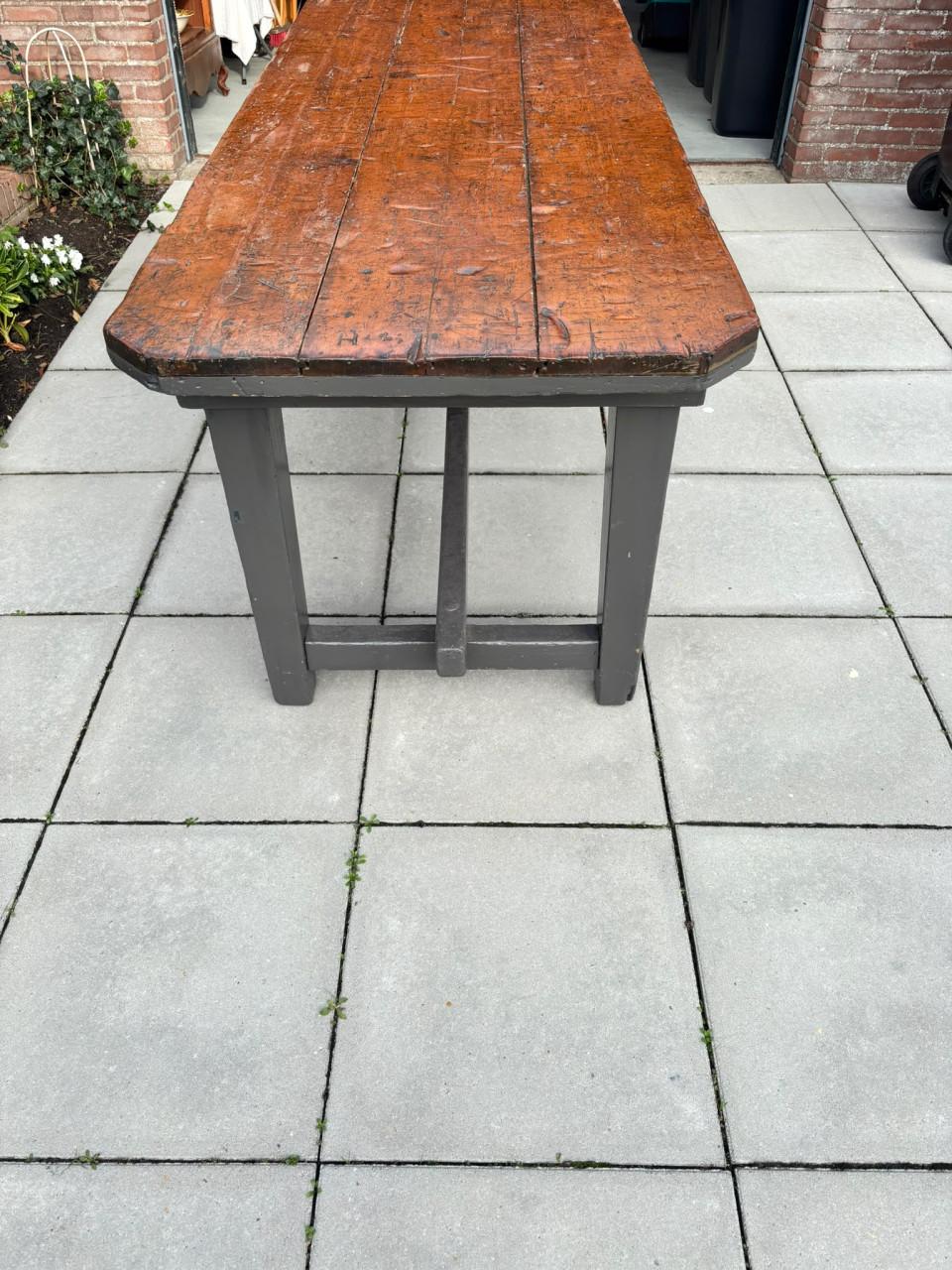Antieke massieve boerentafel