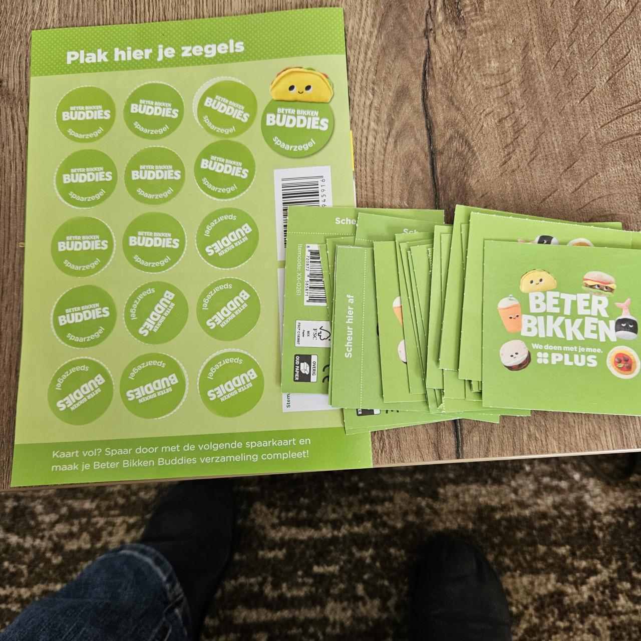 Gratis afhalen beter bikken  stickersspaarzegels voor knuffel van de plus