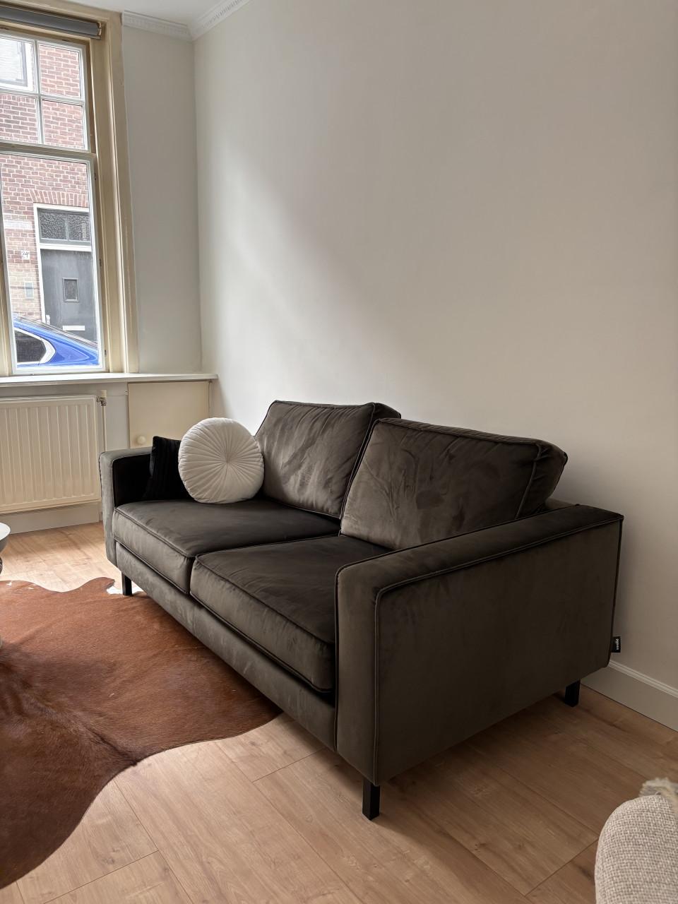 WOOOD bank Robin 2,5zits fluweel warmgroen