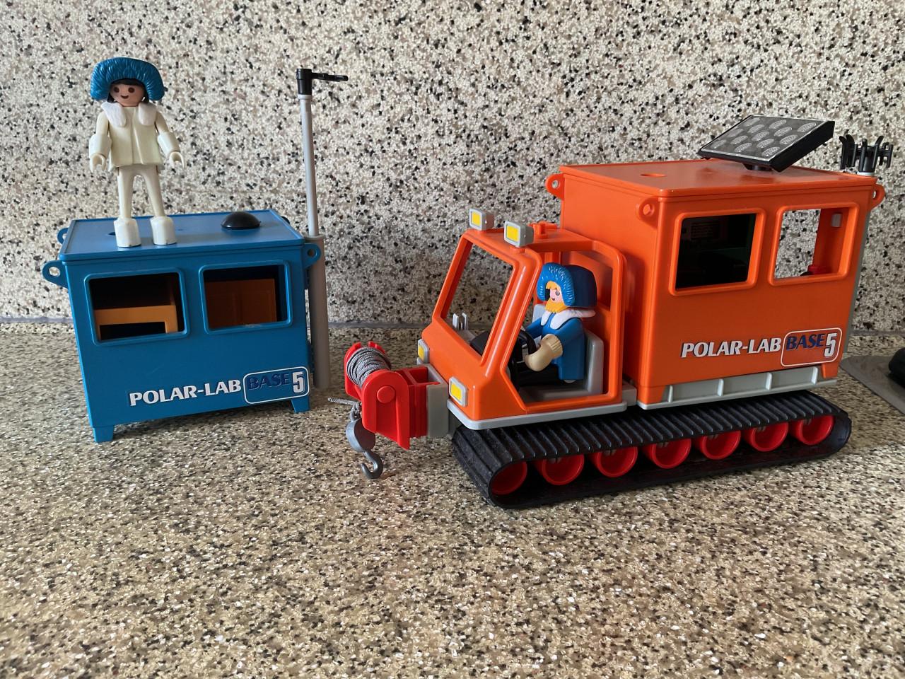 Playmobil Noordpool voertuig met onderzoekstation nr. 3460.  Jaar: 1986.