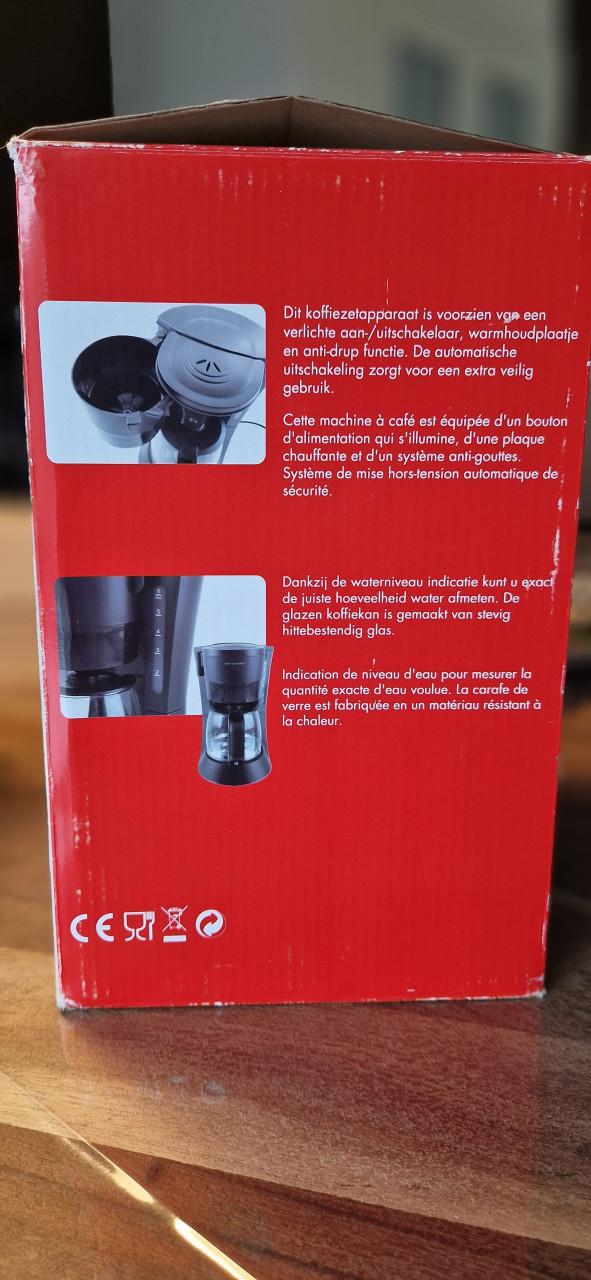 Watshome koffiezetapparaat 600watt, 0,6ltr