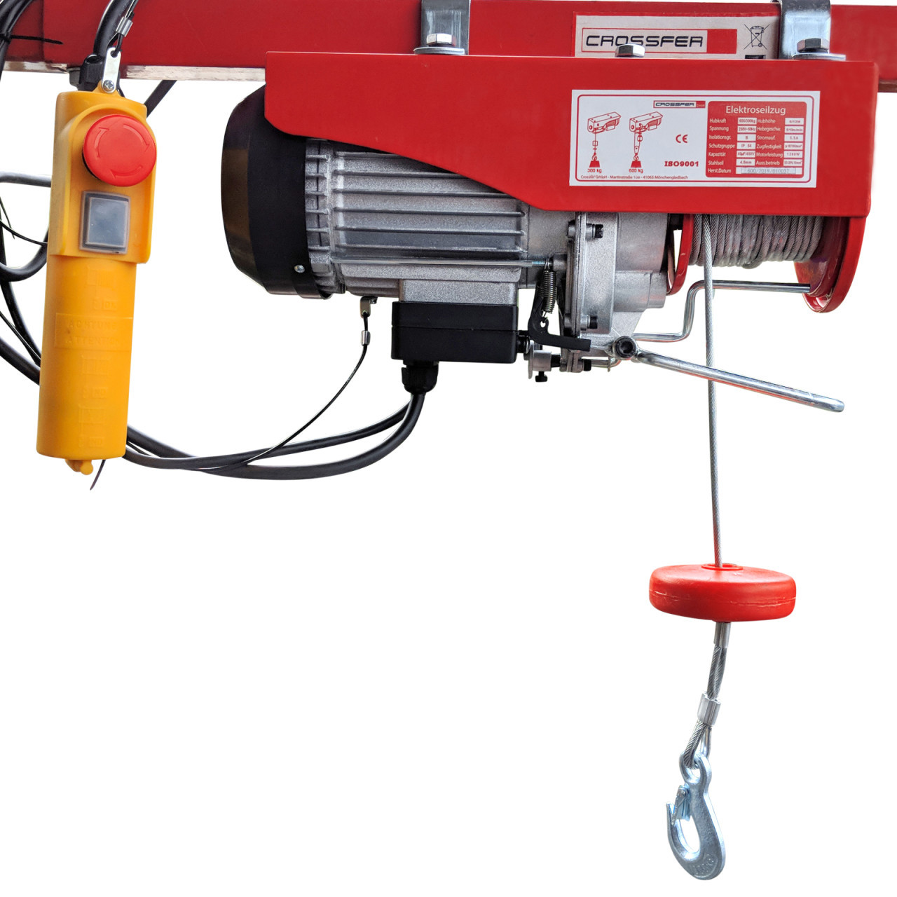 Crossfer takel, hijstakel, bouwtakel, lier, kraan 600kg / 18M kabel