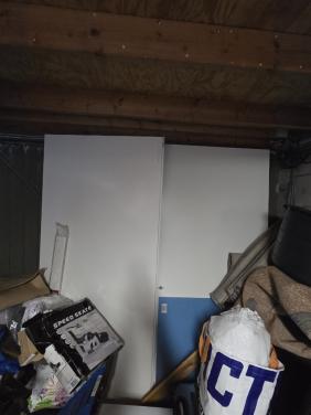 2x opdek deuren wit