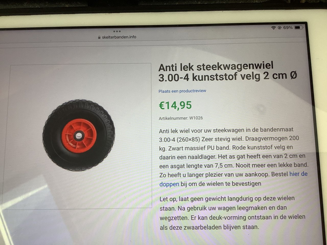 Steekwagen bandjes