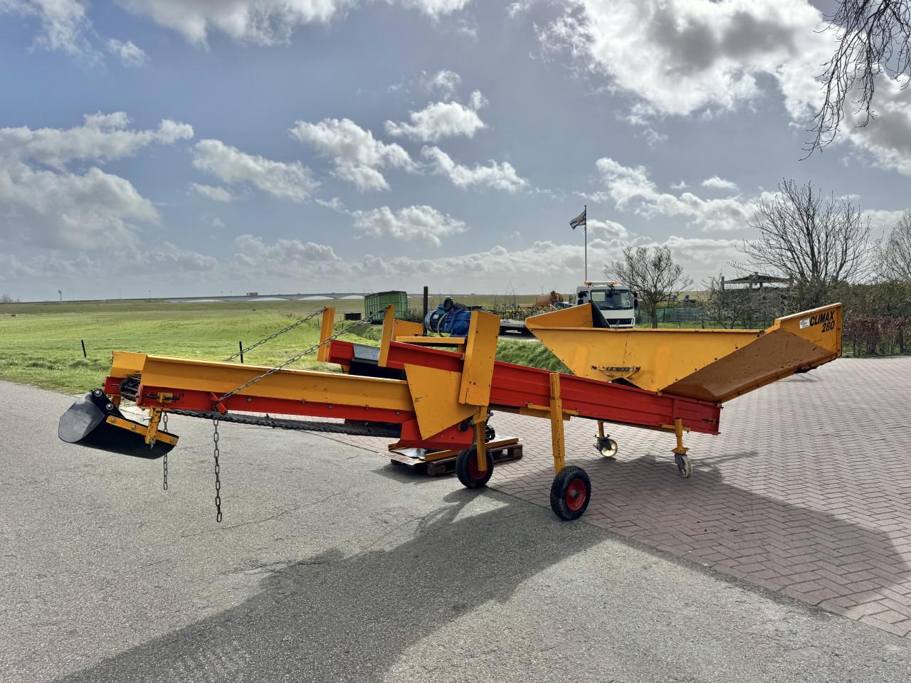 Climax CSB280 stortbak met zeefband