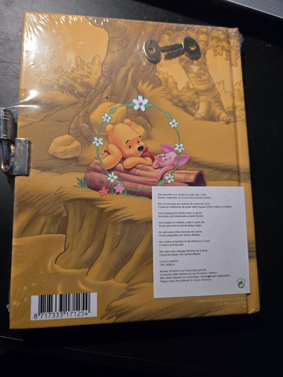 Disney Winnie de Poeh dagboek met een slot en sleutel. Nieuw