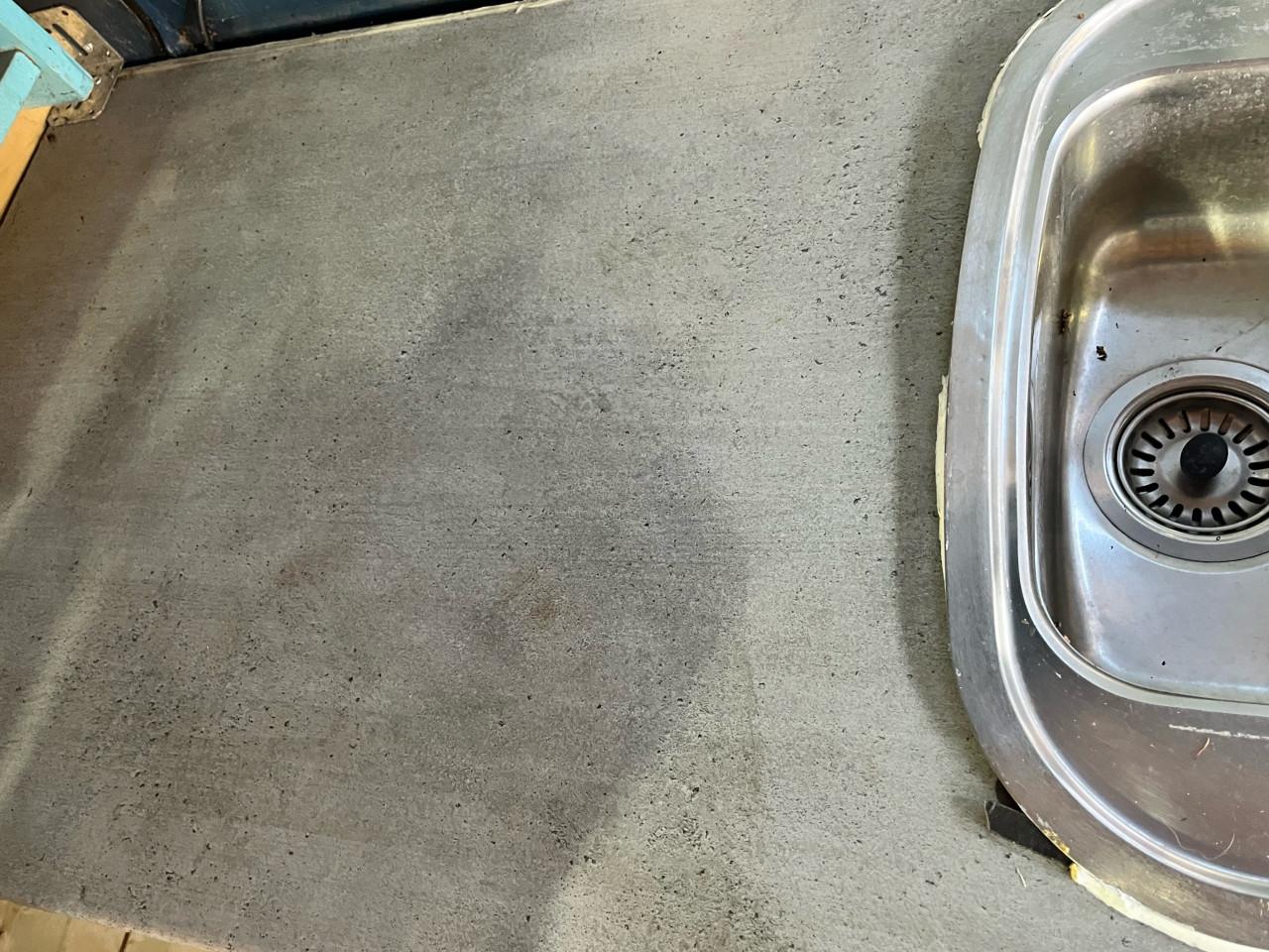 Siematic lichtblauw keukenblok met dubbele gootsteen