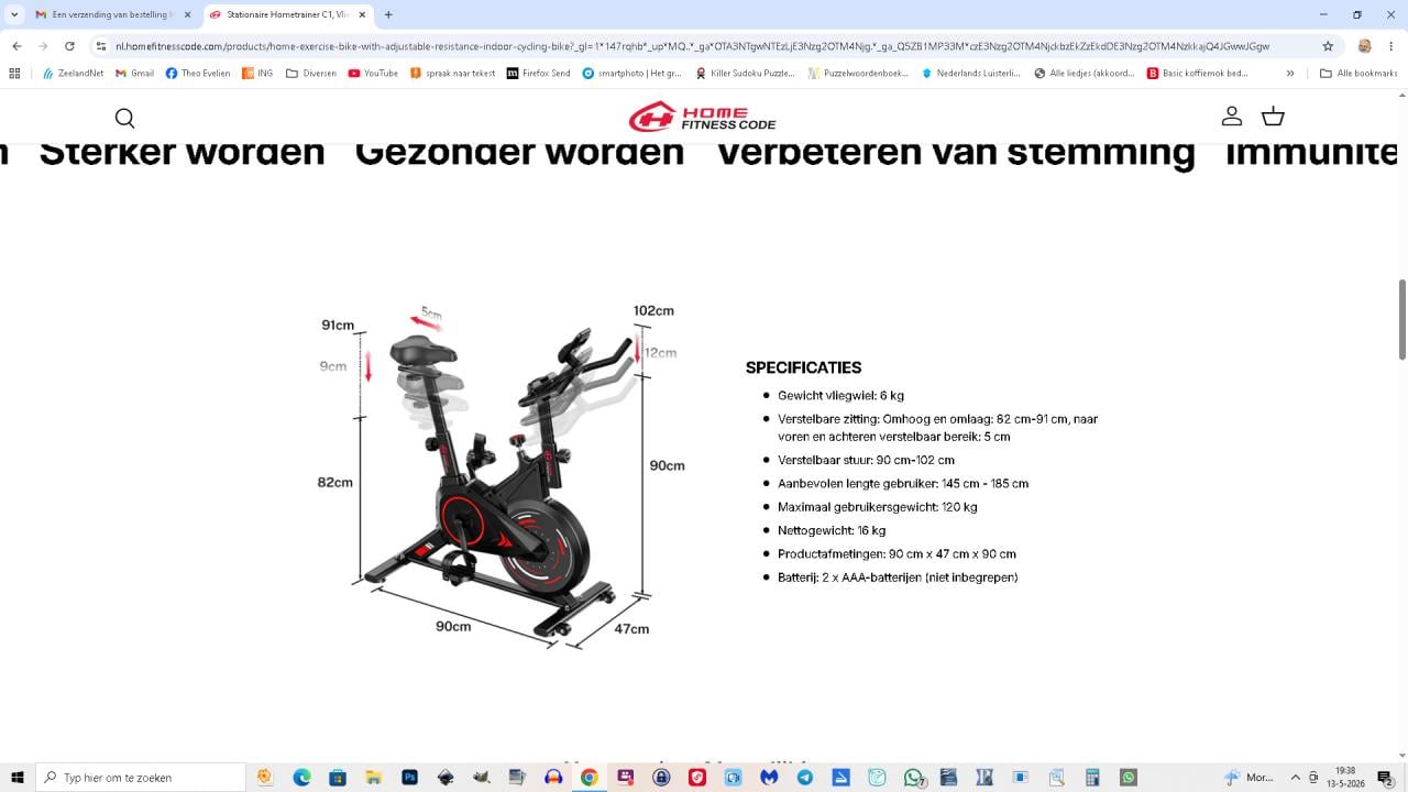 Nieuwe hometrainer
