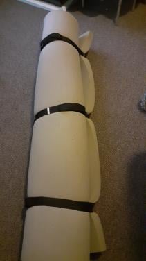 GERESERVEERD Grote rol kussen/matras schuim 180x200cm