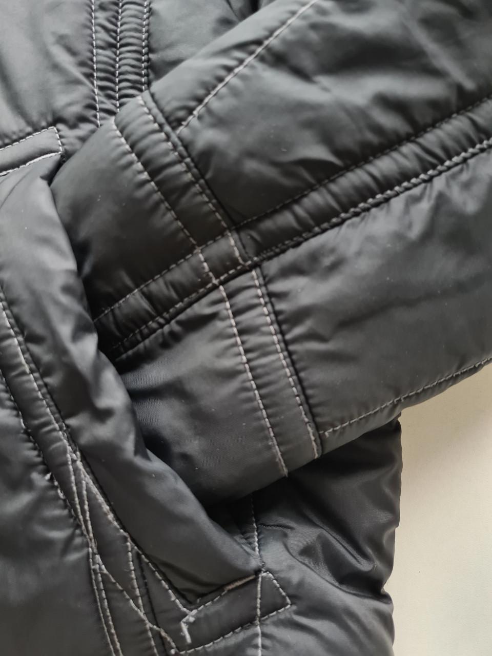 Zwarte gewateerde dikke puffer jas met capuchon van Fishbone  Maat XXL