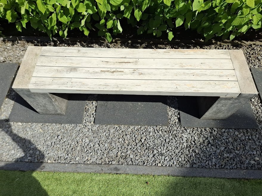 Tuinbank l hout l polystone
