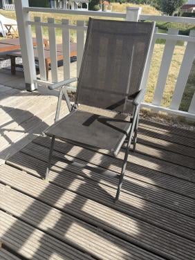 4 verstelbare tuinstoelen
