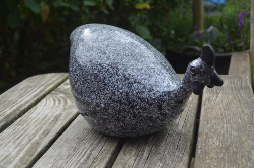 2 Keramieke Parelhoenders Portugees