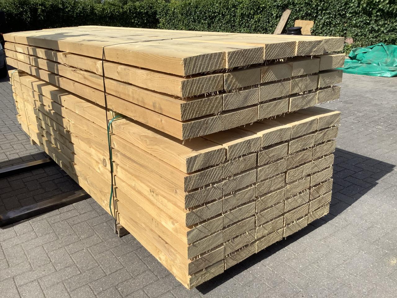Azobe palen hardhout 7x7x275 schuttingpaal nieuw