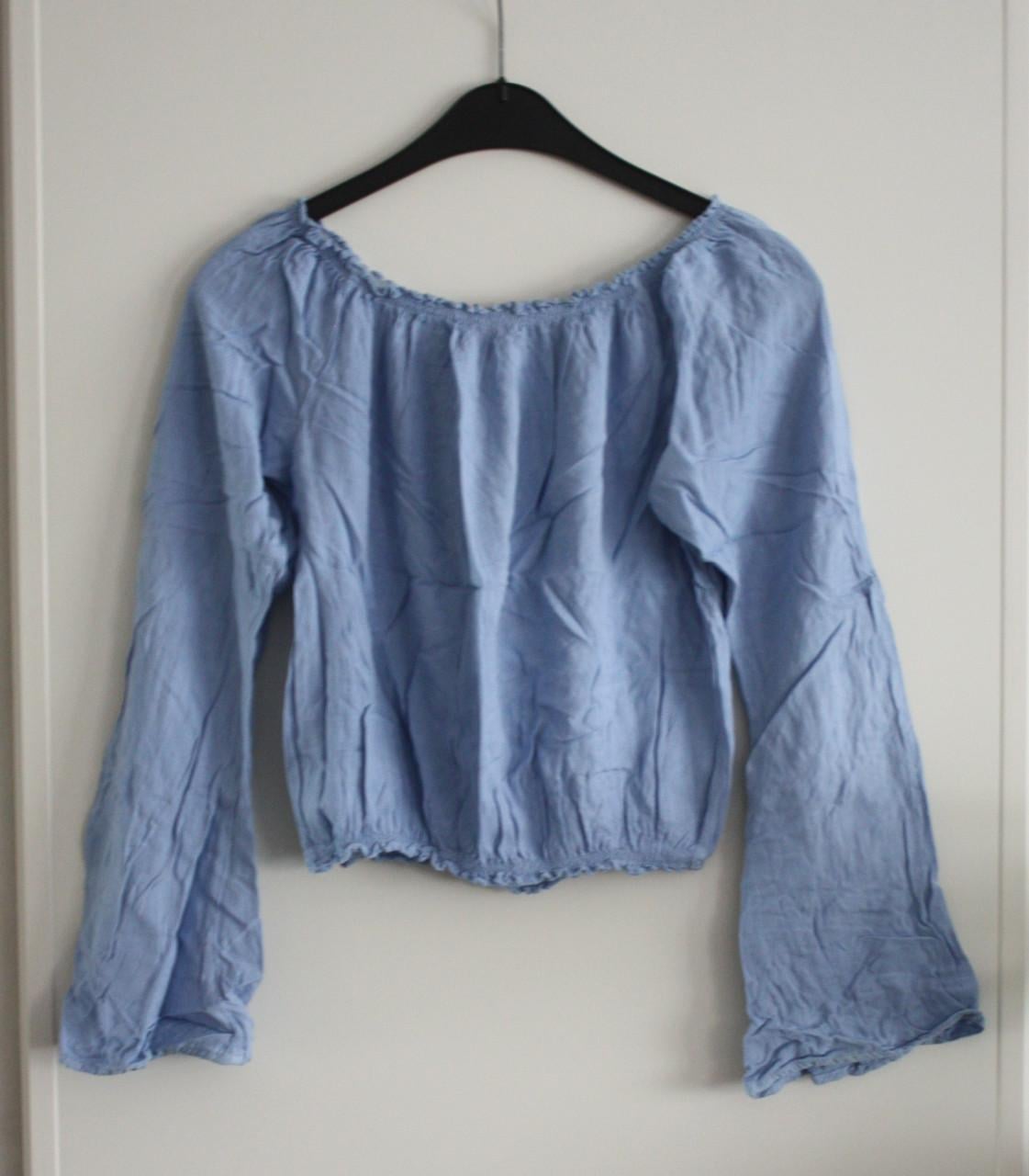 Licht blauwe top maat one size