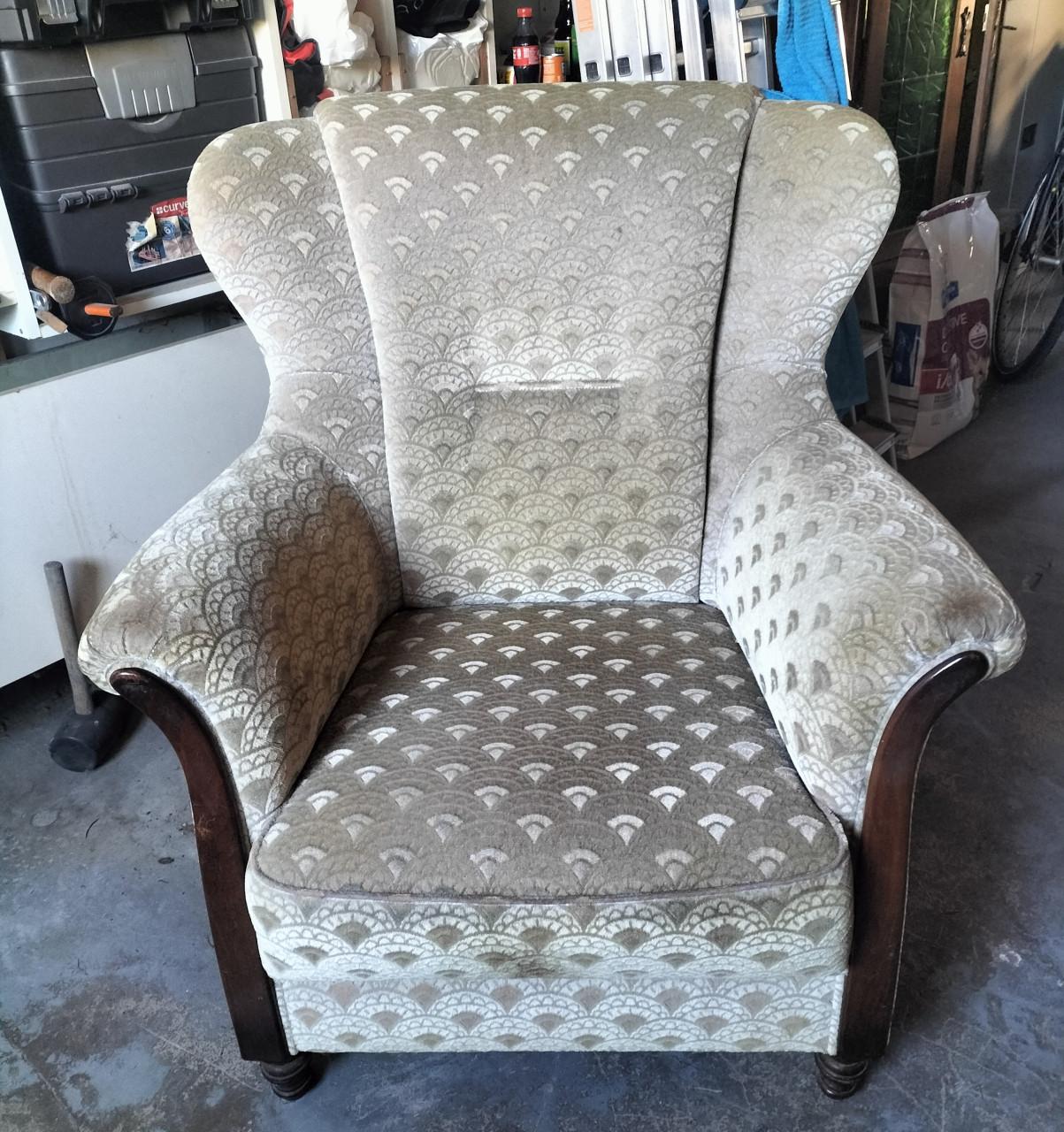 Fauteuil klassiek velours