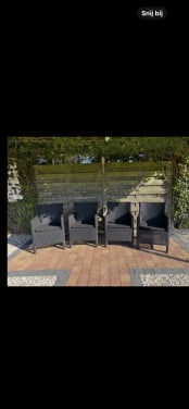 4 tuinstoelen