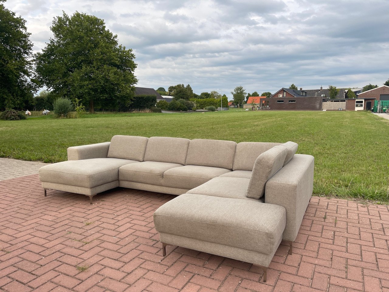 GRATIS LEVERING HEEL NL Montel U-vormige Stoffen Hoekbank