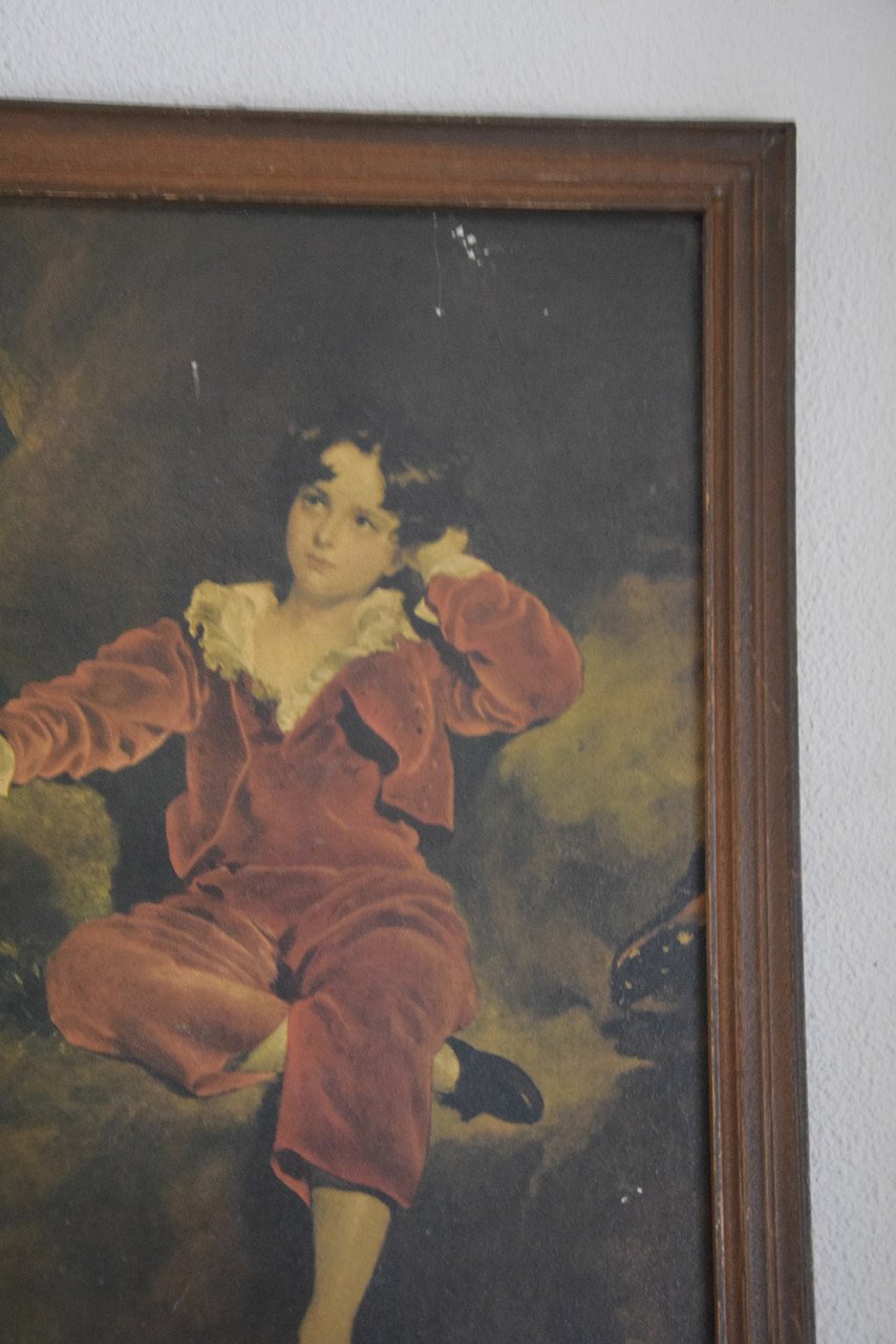 Schilderij The red boy