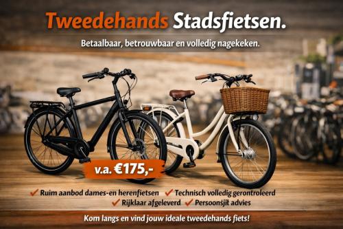 TOPKWALITEIT TWEEDEHANDS FIETSEN – DIRECT RIJKLAAR ( bezorgen mogelijk )