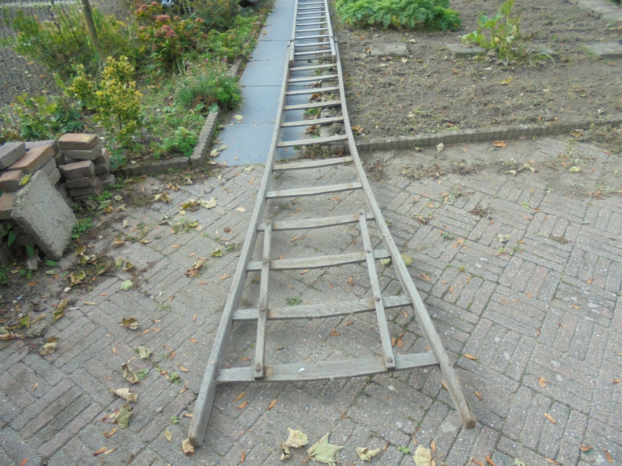 Houten ladder