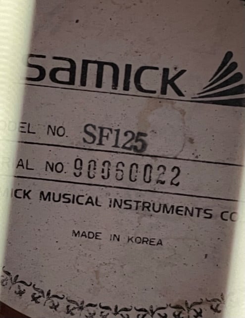 Samick akoestische gitaar