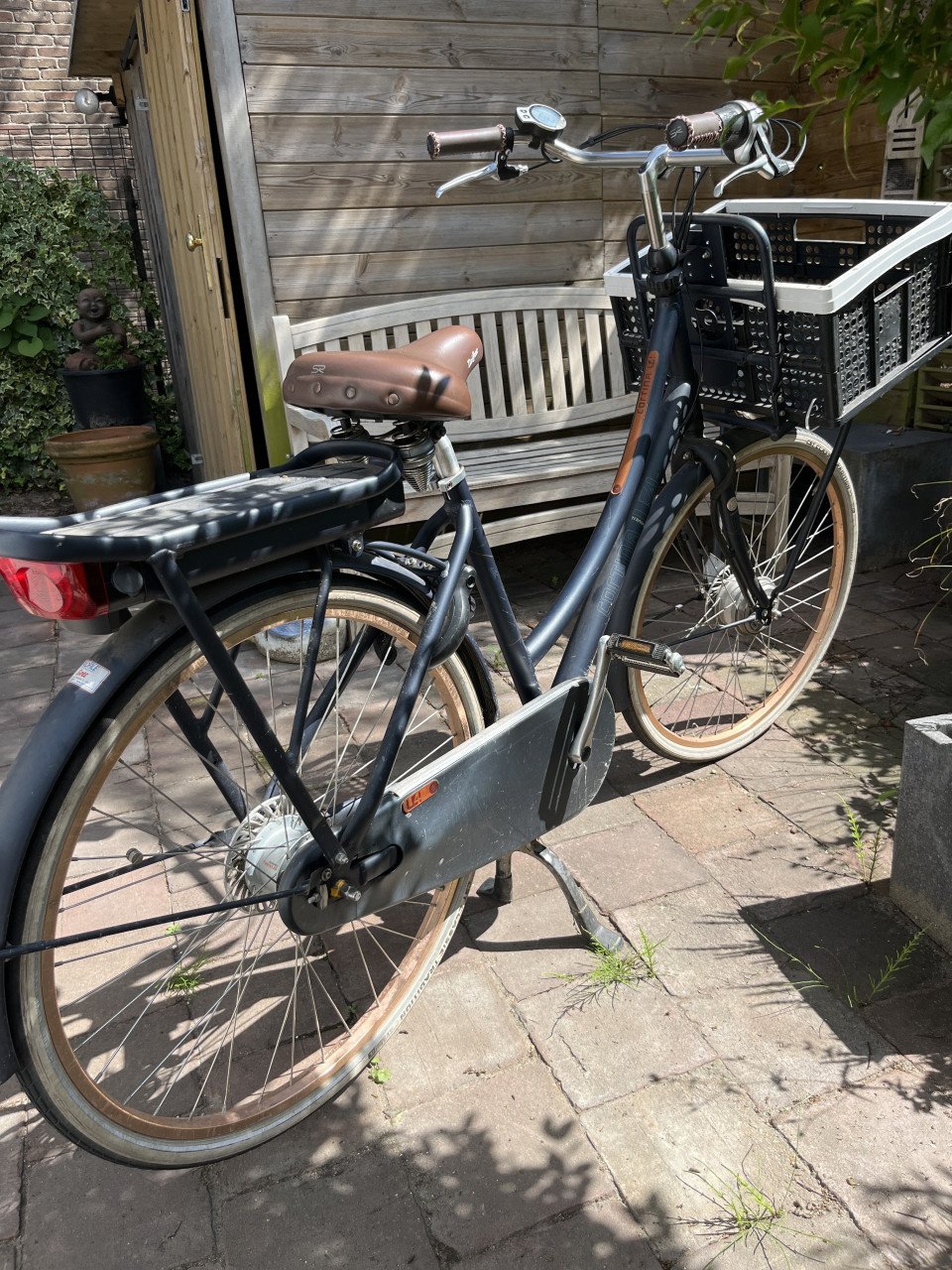 Elektrische transport cortina fiets dames