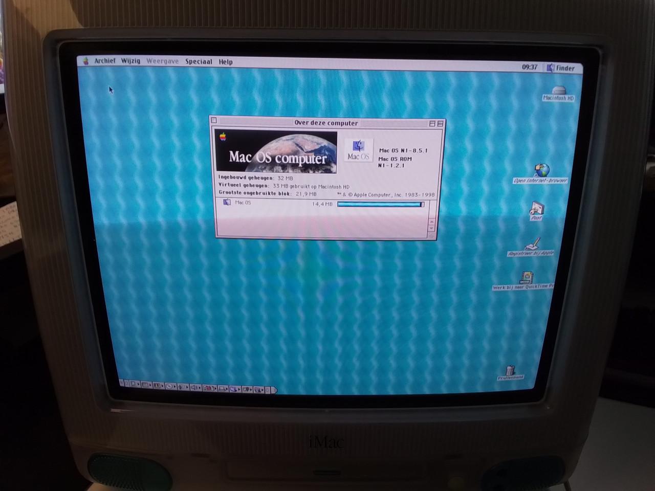 IMac OS computer vintage computer