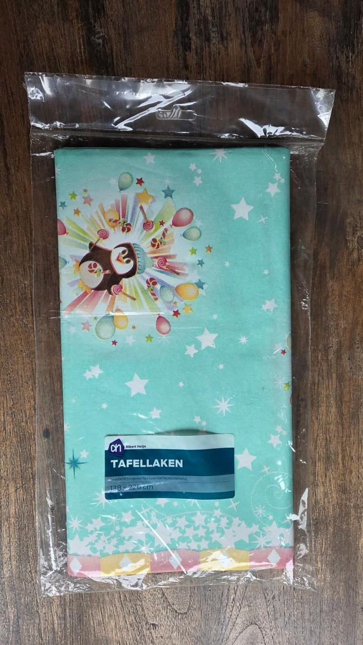 🎈Papieren Tafellaken, hoge kwaliteit, met een hele leuke print