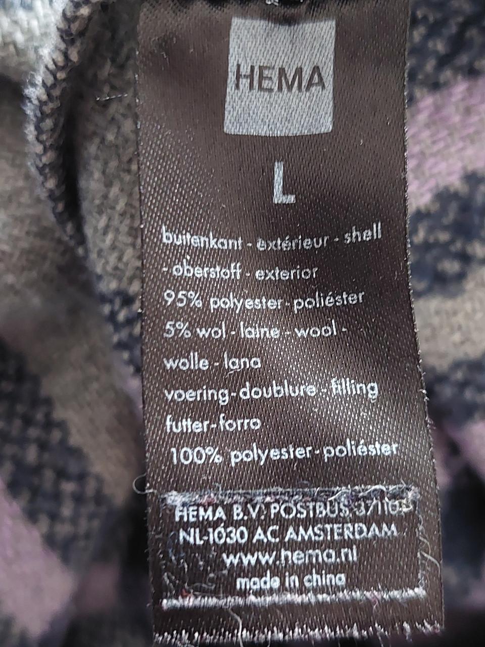 Grijs/lila damesblouse/vest mt Large Hema