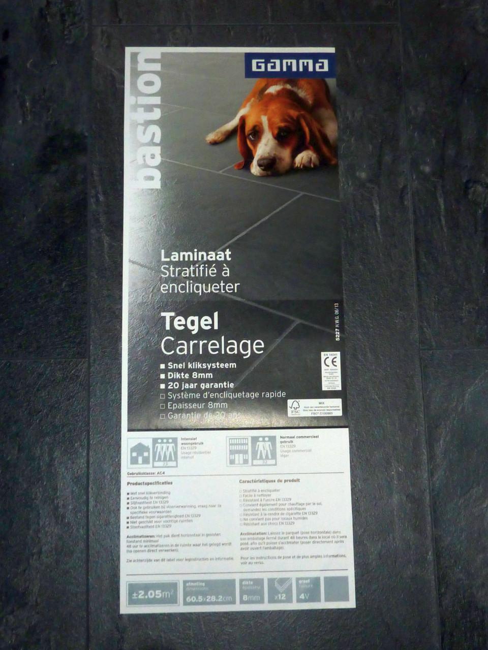 Ca. 5m2 GAMMA laminaat "Bastion"