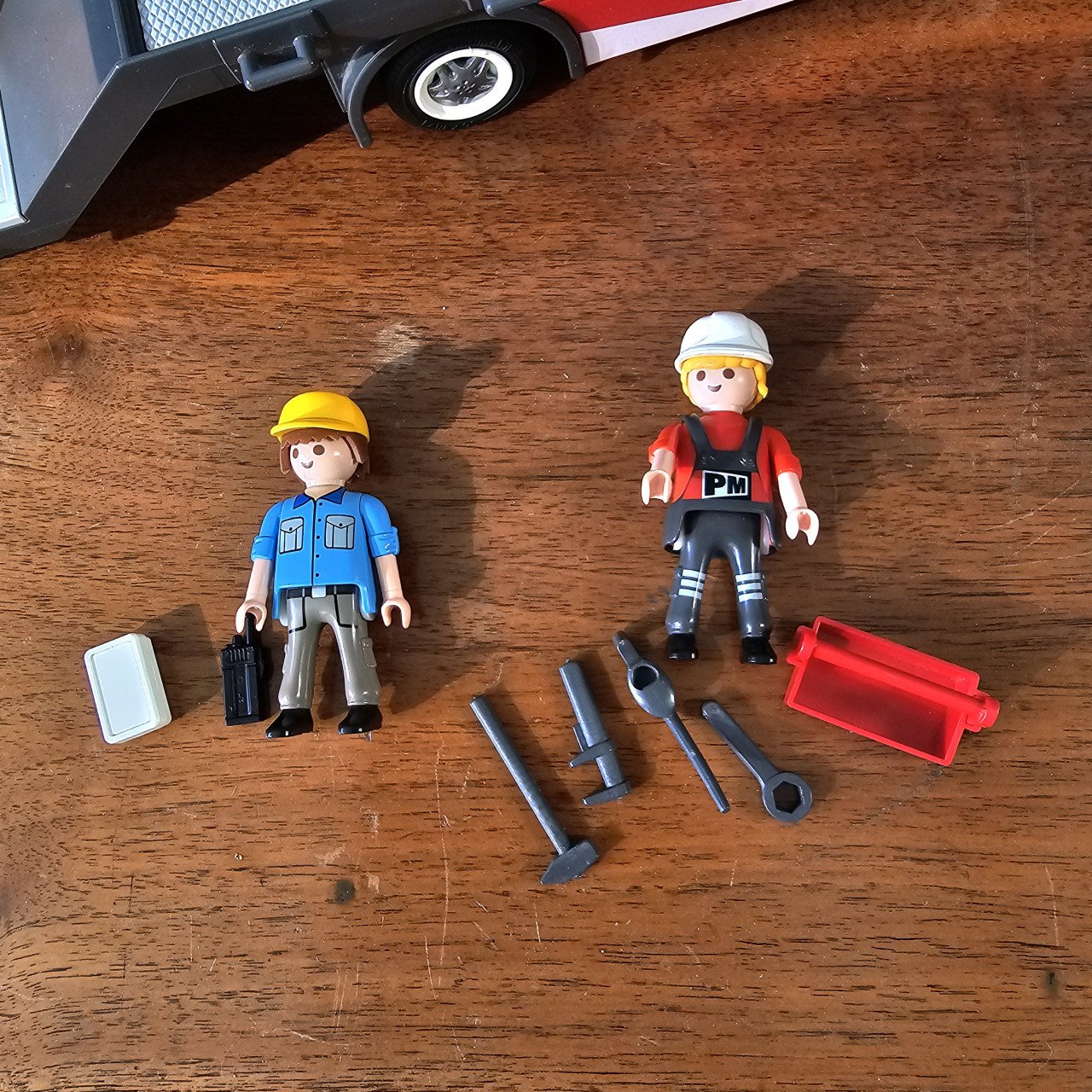 Playmobil dieplader en graafmachine