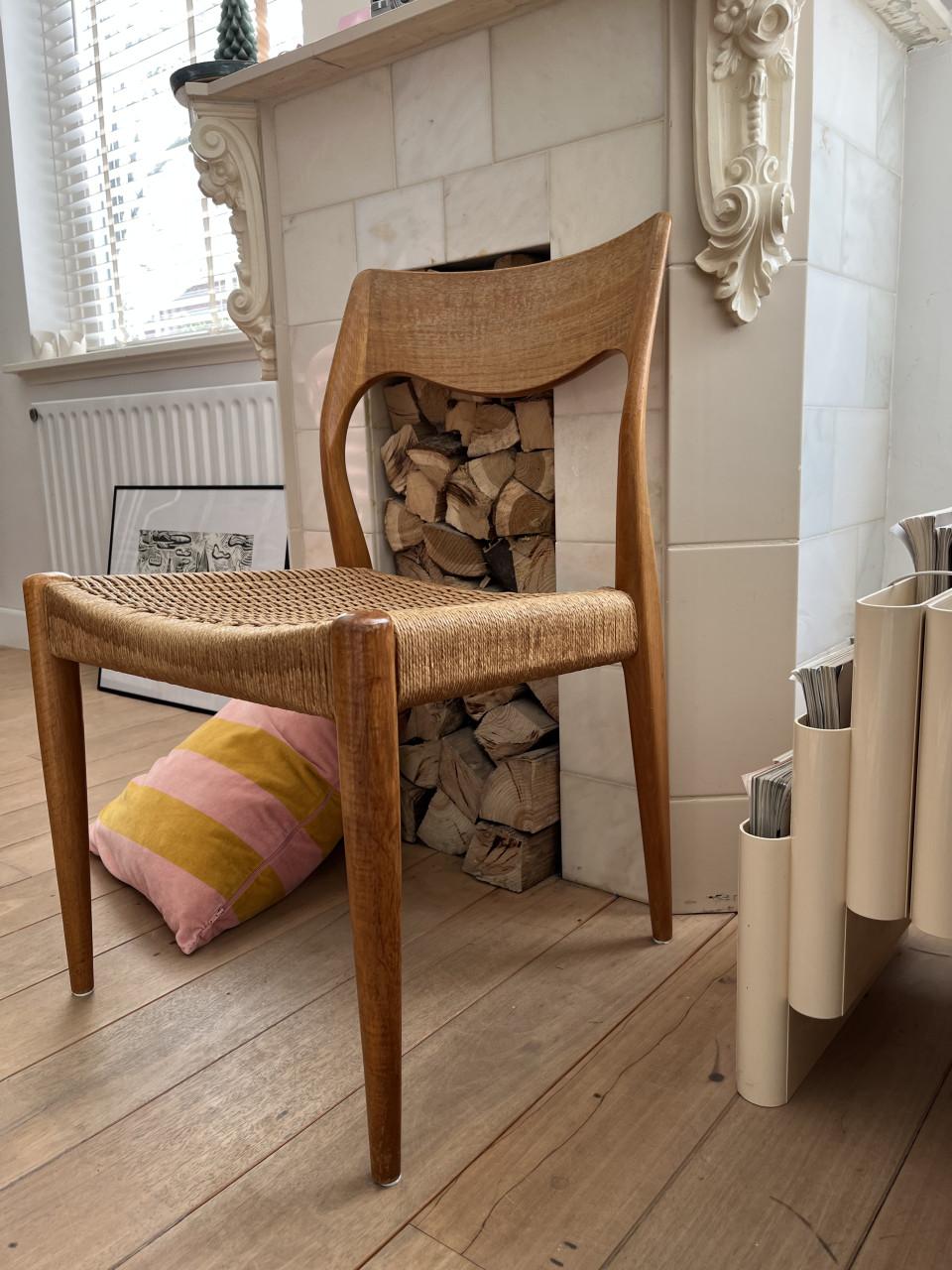 Mooie design stoel jaren 60 retro