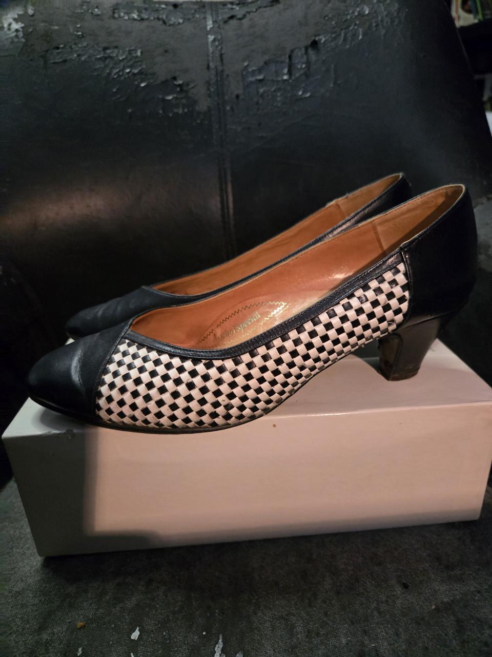 Vintage leren pumps Maat 39 Francesco Picinotti
