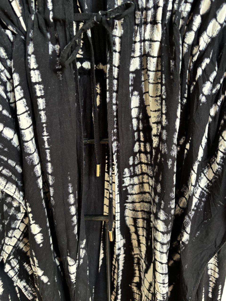 Tunique zwart wit, one size