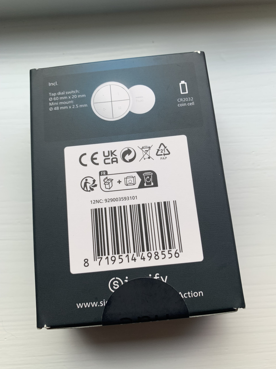 Philips Hue tap dial switch mini - wit - nieuw